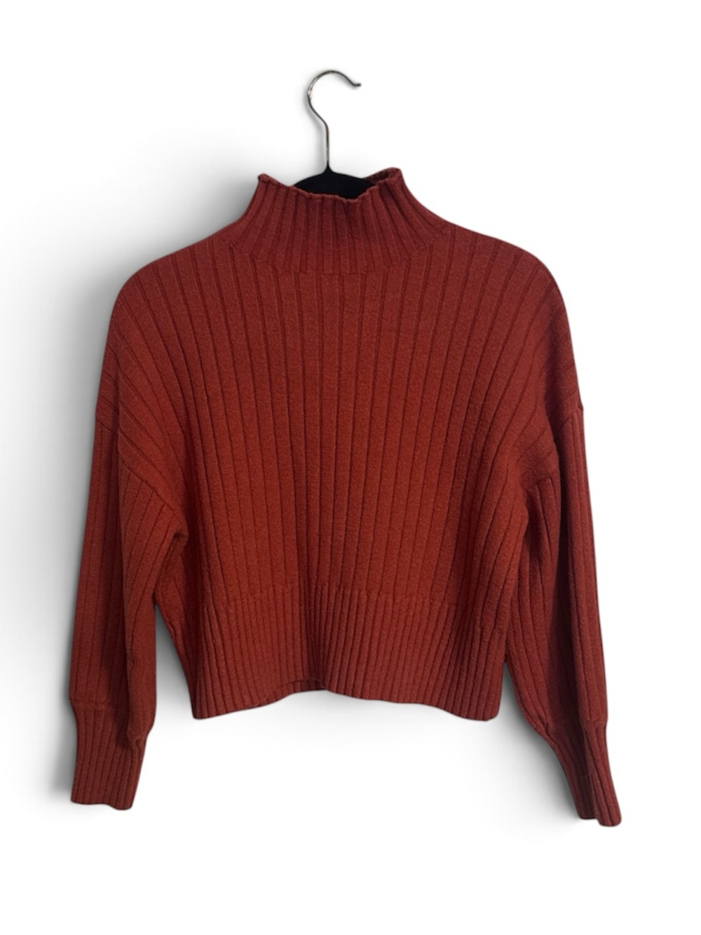 Burnt orange Zaful cropped sweater - size M